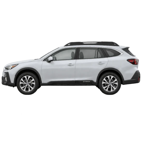 Subaru Outback 2026 argent, vue côté (vers la gauche)