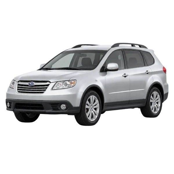 Subaru Tribeca 2013 argent, vue trois-quarts avant (orienté vers la gauche)