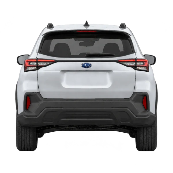 Subaru Uncharted 2027 باللون فضي، منظر من الخلف