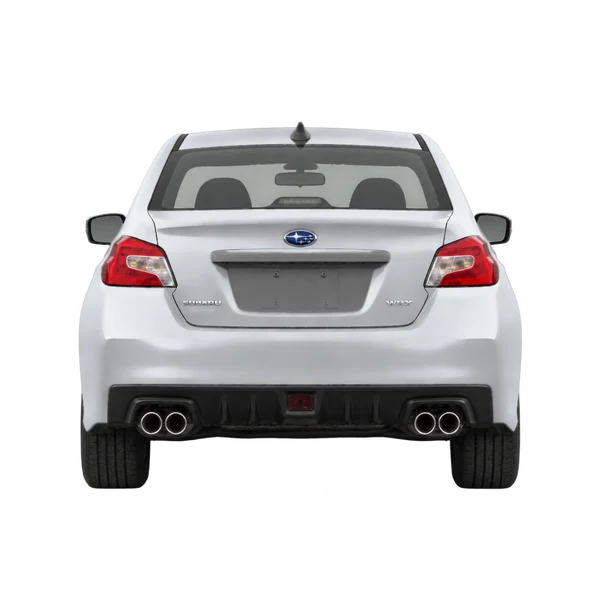 シルバーの2015 Subaru WRX（リアビュー）