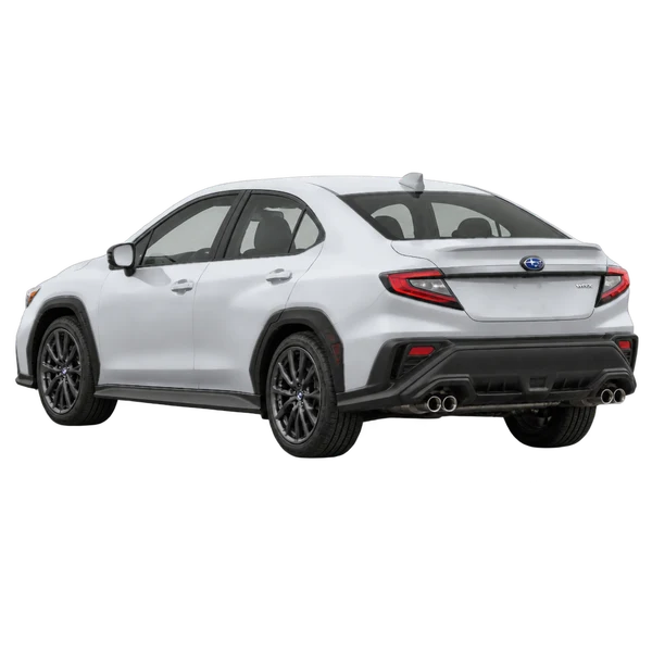 Subaru WRX 2023 argent, vue trois-quarts arrière (orienté vers la gauche)