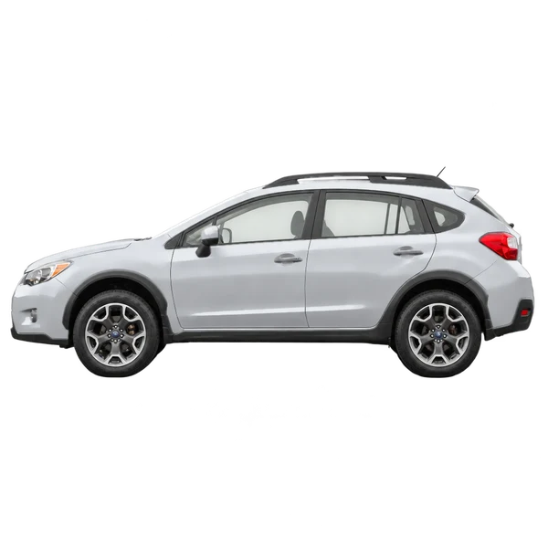 2015 Subaru XV 2,0I in Silber, Ansicht: Seite (nach links gerichtet)