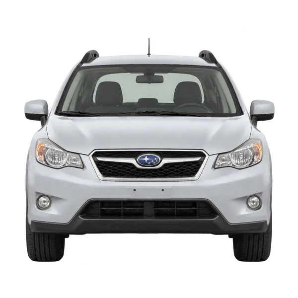 Subaru XV 2014 باللون فضي، منظر أمامي