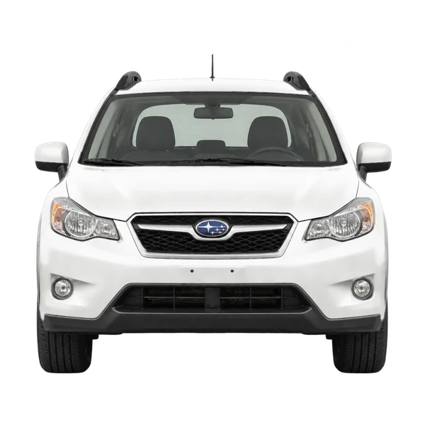 Subaru XV 2014 باللون أبيض، منظر أمامي