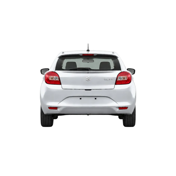 Suzuki Baleno 2018 en plateado, vista trasera