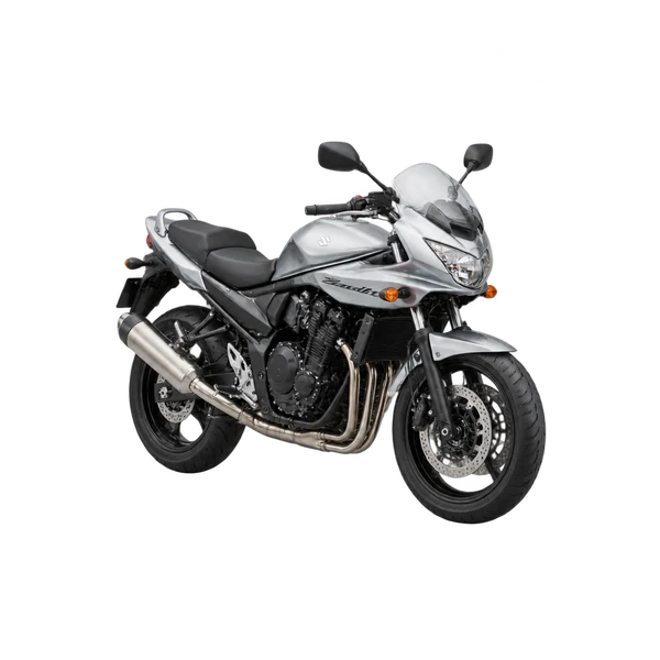 シルバーの2016 Suzuki Bandit（フロントスリークォーター(左向き)ビュー）