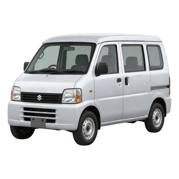 Suzuki Carry 2000 argent, vue trois-quarts avant (orienté vers la gauche)