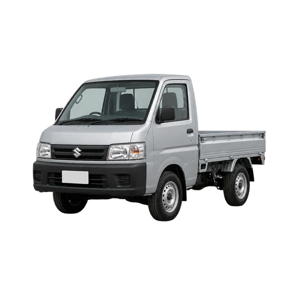 シルバーの2025 Suzuki Carry（フロントスリークォーター(左向き)ビュー）