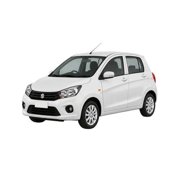 Suzuki Celerio 2021 en blanco, vista frontal tres cuartos (hacia la izquierda)