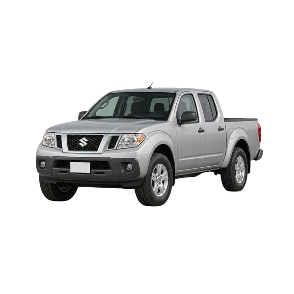 Suzuki Equator 2021 prata, vista dianteira em três quartos (voltada para a esquerda)