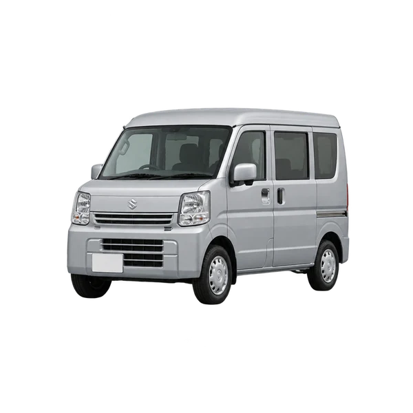シルバーの2025 Suzuki Every（フロントスリークォーター(左向き)ビュー）