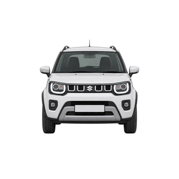 Suzuki Ignis 2026 باللون أبيض، منظر أمامي
