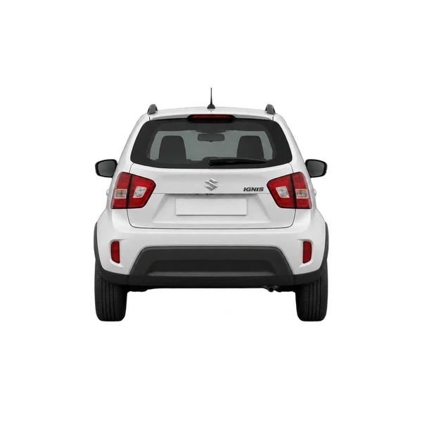 Suzuki Ignis 2026 باللون أبيض، منظر من الخلف