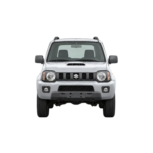 Suzuki Jimny 2007 باللون فضي، منظر أمامي