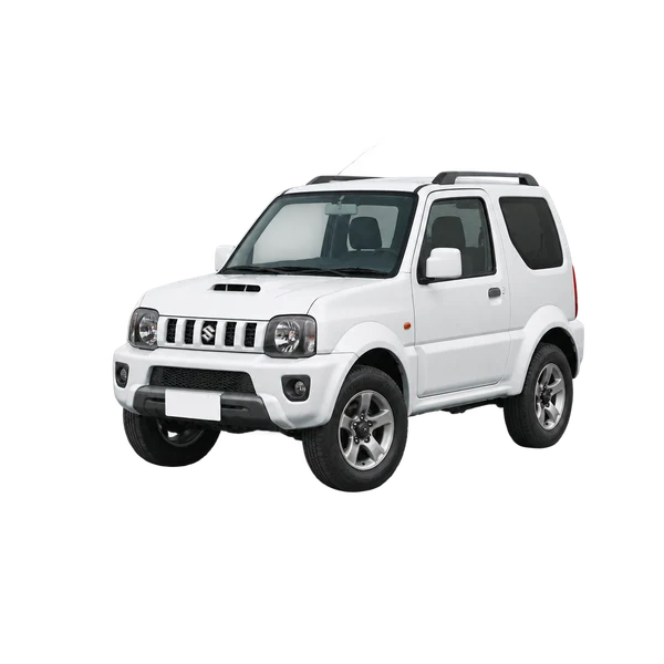 Suzuki Jimny 2013 blanc, vue trois-quarts avant (orienté vers la gauche)
