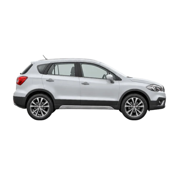 Suzuki S-Cross 2018 argent, vue profil (tourné vers la droite)