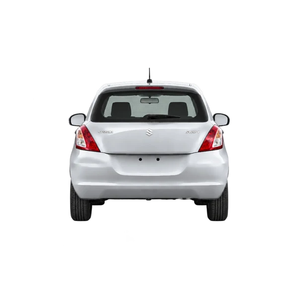 Suzuki Swift 2013 باللون فضي، منظر من الخلف