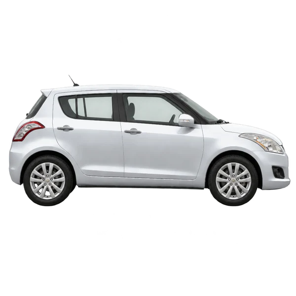 2014 Suzuki Swift in Silber, Ansicht: Seite (nach rechts gewandt)