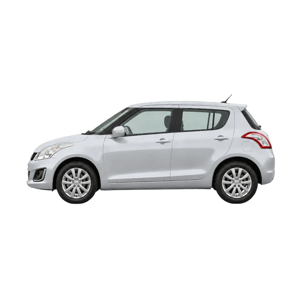Suzuki Swift 2016 argent, vue côté (vers la gauche)