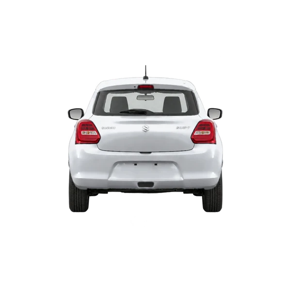 Suzuki Swift 2018 باللون فضي، منظر من الخلف