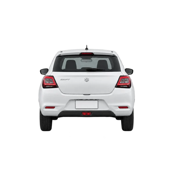 Suzuki Swift 2024 en blanco, vista trasera