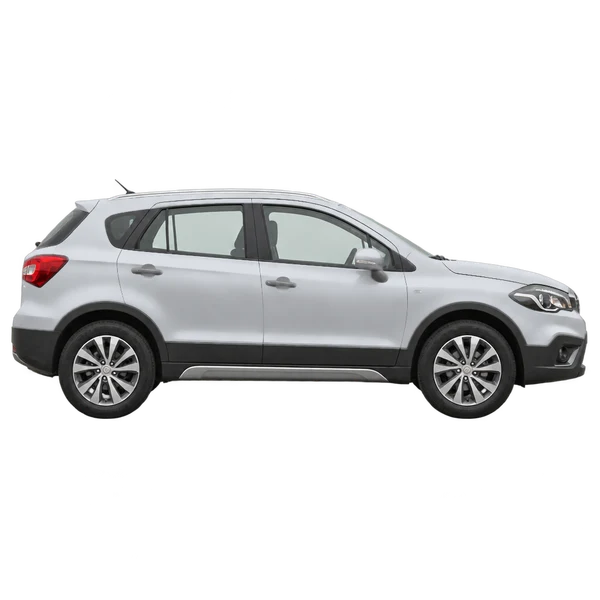 2018 Suzuki SX4 in Silber, Ansicht: Seite (nach rechts gewandt)