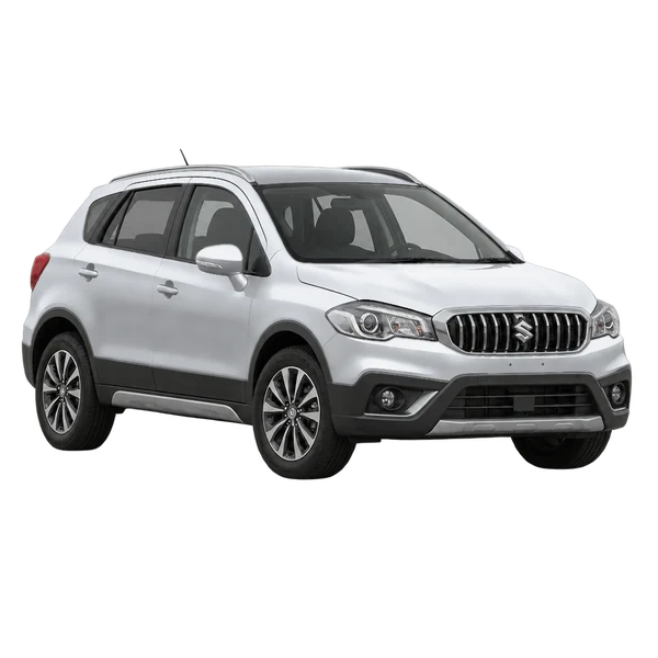 Suzuki SX4 2019 argent, vue trois-quarts avant (orienté vers la gauche)