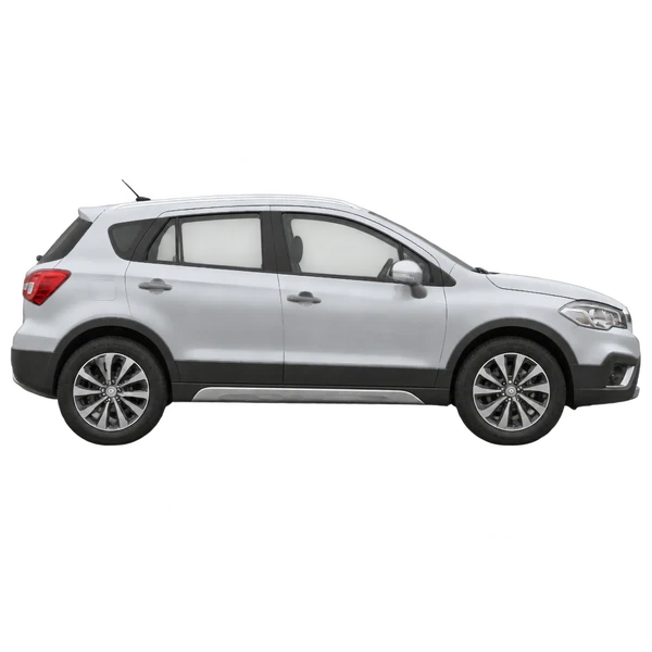 Suzuki SX4 2019 argent, vue profil (tourné vers la droite)