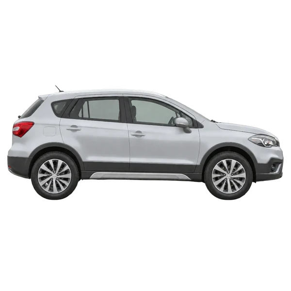 Suzuki SX4 2021 argent, vue profil (tourné vers la droite)