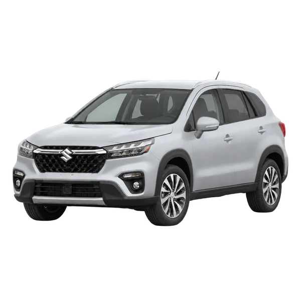 Suzuki SX4 2023 argent, vue trois-quarts avant (orienté vers la gauche)