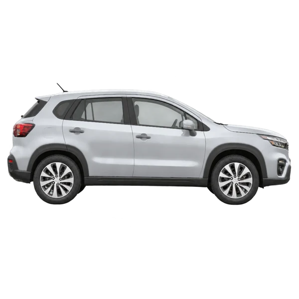 Suzuki SX4 2023 argent, vue profil (tourné vers la droite)