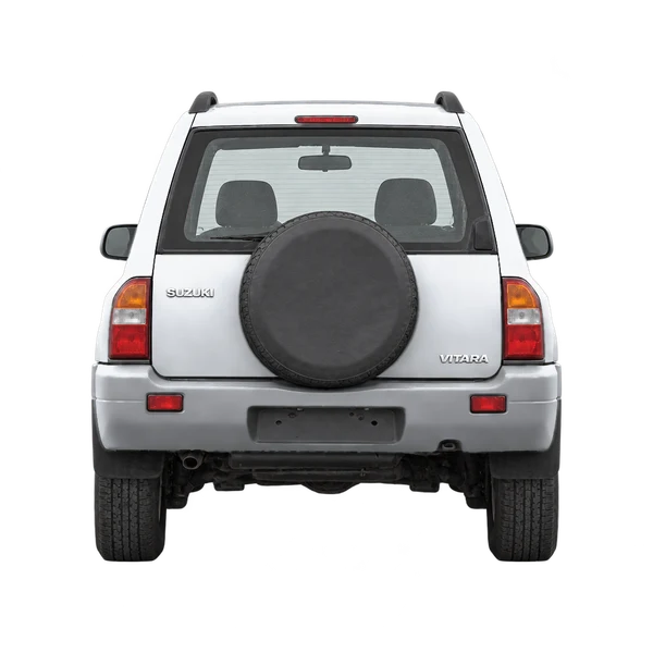 Suzuki Vitara 2002 باللون فضي، منظر من الخلف