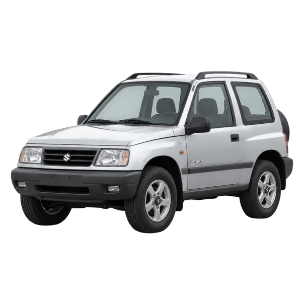 2003 Suzuki Vitara in Silber, Ansicht: Dreiviertelansicht vorne (nach links gerichtet)
