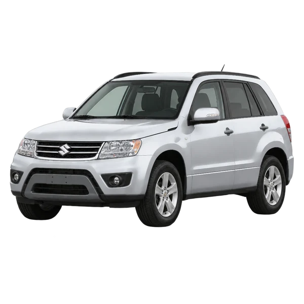 Suzuki Vitara 2014 en plateado, vista frontal tres cuartos (hacia la izquierda)