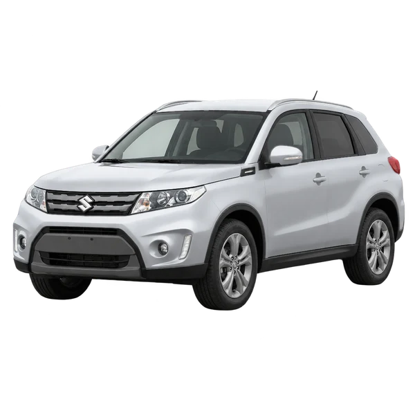 Suzuki Vitara 2015 en plateado, vista frontal tres cuartos (hacia la izquierda)