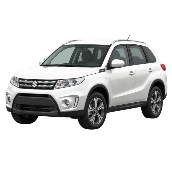 ホワイトの2018 Suzuki Vitara（フロントスリークォーター(左向き)ビュー）