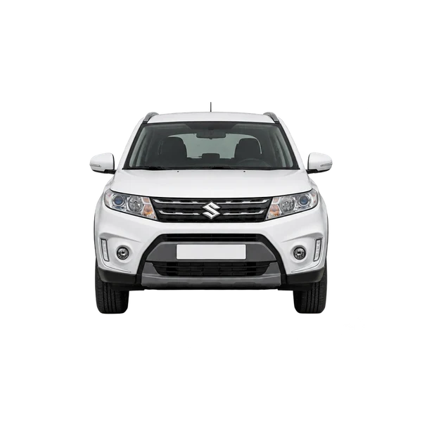 ホワイトの2018 Suzuki Vitara（正面ビュー）