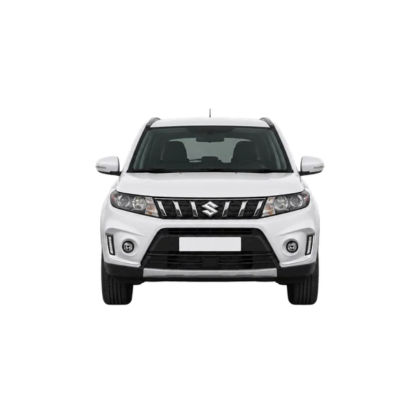 Suzuki Vitara 2021 باللون أبيض، منظر أمامي