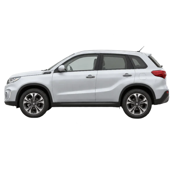 シルバーの2025 Suzuki Vitara（側面（左向き）ビュー）