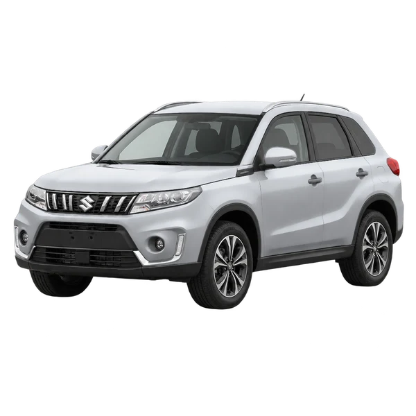 シルバーの2026 Suzuki Vitara（フロントスリークォーター(左向き)ビュー）