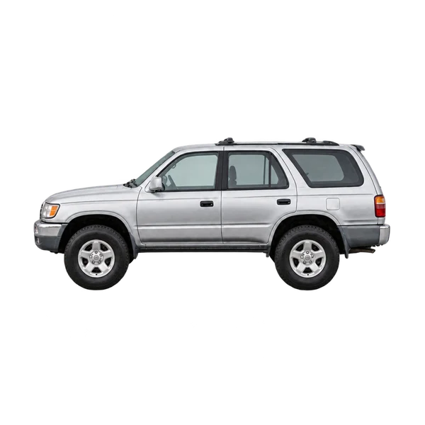 Toyota 4-Runner 1995 باللون فضي، منظر جانبي (متجه إلى اليسار)