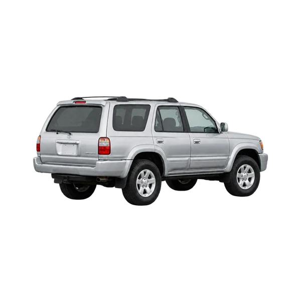 Toyota 4-Runner 2000 en plateado, vista tres cuartos trasero (mirando a la izquierda)