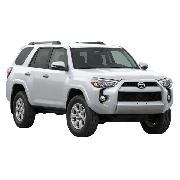 Toyota 4-Runner 2014 en plateado, vista frontal tres cuartos (hacia la izquierda)