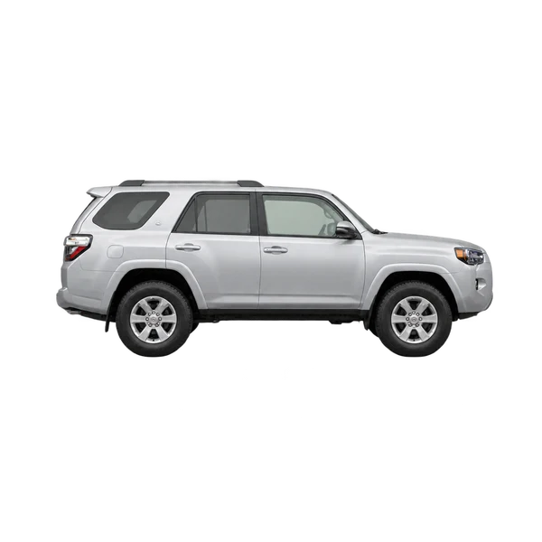 シルバーの2015 Toyota 4-Runner（側面（右向き）ビュー）