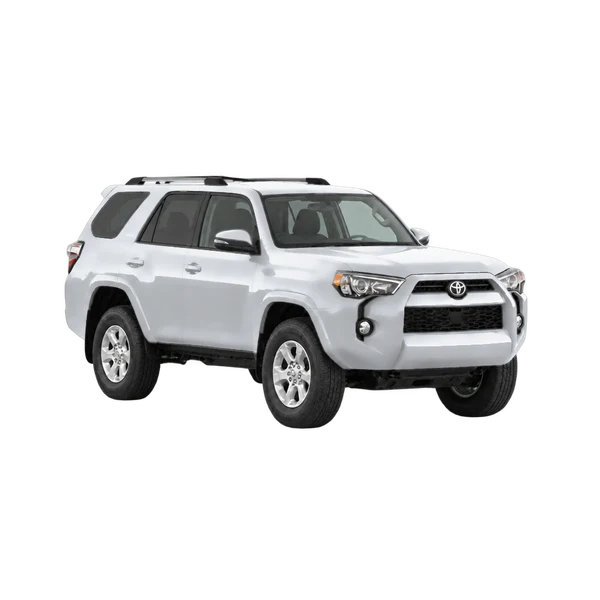 Toyota 4-Runner 2017 prata, vista três quartos dianteiro (voltado para a direita)