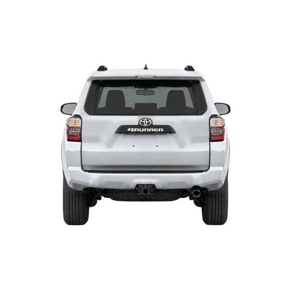 Toyota 4-Runner 2017 prata, vista traseira