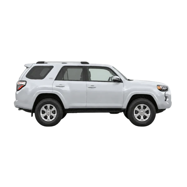 Toyota 4-Runner 2017 prata, vista lateral (voltada para a direita)