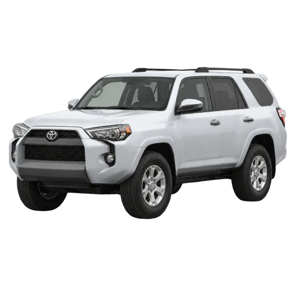 Toyota 4-Runner 2020 prata, vista dianteira em três quartos (voltada para a esquerda)