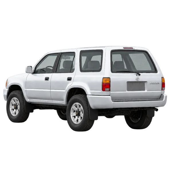 silver 1990 Toyota 4Runner rear three-quarter (facing left) view