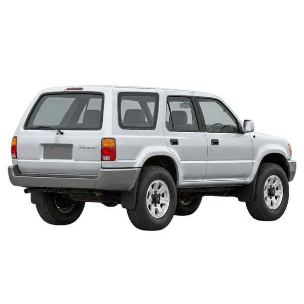 silver 1990 Toyota 4Runner rear three-quarter (facing right) view